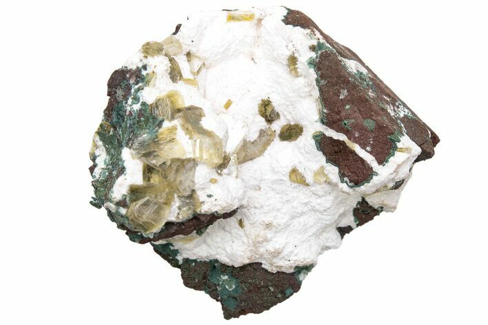 Gemmy Heulandite Crystals on Mordenite - Maharashtra, India #195612